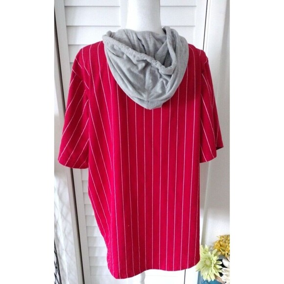 NFL Tampa Bay Buccaneers Football Button Down Short Sleeve Hooded Shirt Men XXL - Picture 5 of 10